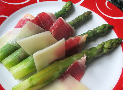 Asperges vertes, Jambon fum et Fromage -- 11/11/13