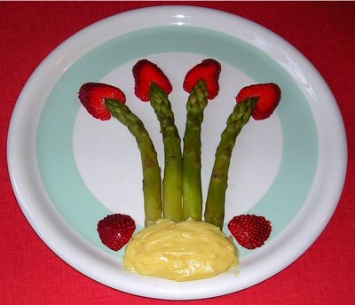 Asperges & Fraises mayonnaise -- 23/05/06