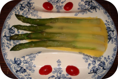 Asperges Vertes  la Sauce Hollandaise -- 17/04/09