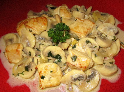 Blanc de Poulet saut aux Champignons -- 31/10/15