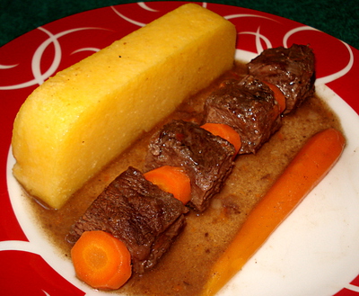 Boeuf Bourguignon et Polenta -- 19/04/13