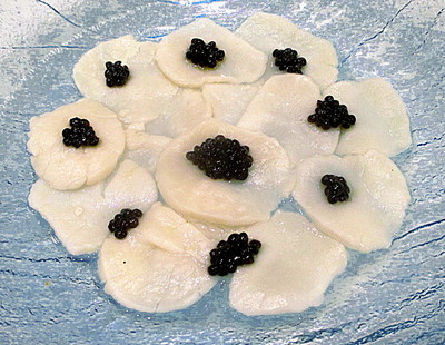 Carpaccio de Saint-Jacques et Caviar -- 08/02/14