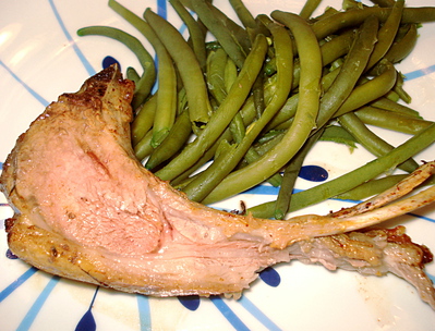 Carr d'Agneau et Haricots verts frais -- 07/06/13