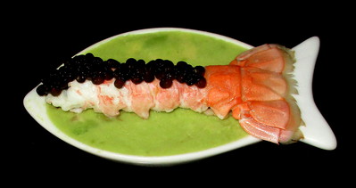 Coupelle de Langoustine au Caviar et Avocat -- 11/02/17