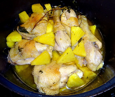 Fricasse de Poulet  l'Ananas -- 28/09/20