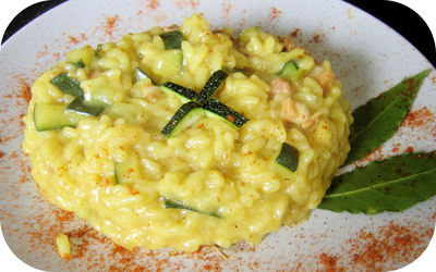 Risotto de Courgette safrane -- 26/07/08