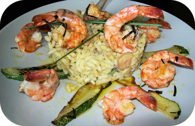 Riz aux Gambas et Fruits de mer -- 11/09/08