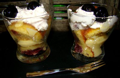 Triffle aux Cerises et Chocolat blanc -- 03/04/10