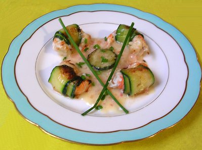 Langoustines en robe de Courgette -- 18/07/06