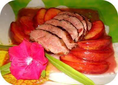 Magret de Canard aux Nectarines -- 12/10/09