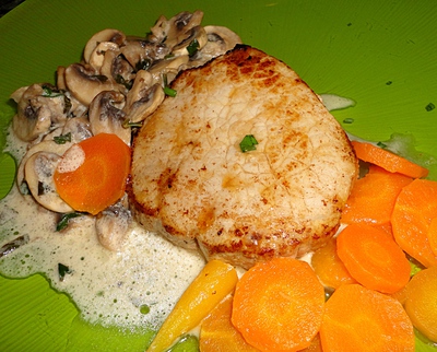 Filet de Veau aux Carottes et Champignons -- 02/05/12