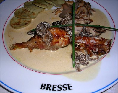 Poulet de Bresse aux morilles -- 30/04/05