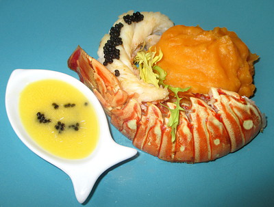 Queue de Langouste, Patate douce et Caviar -- 22/03/14