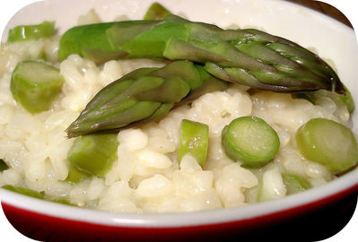 Risotto aux Pointes d'Asperges Vertes -- 08/06/09