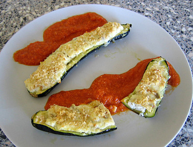 Courgettes farcies au Brocciu -- 05/03/06