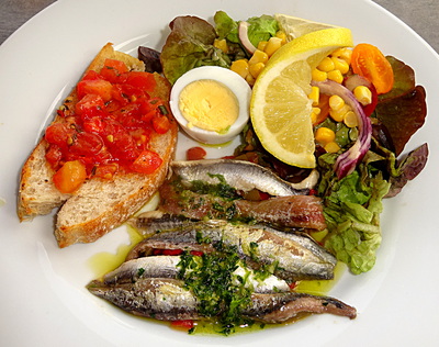 Salade et Anchois de Collioure -- 13/01/20