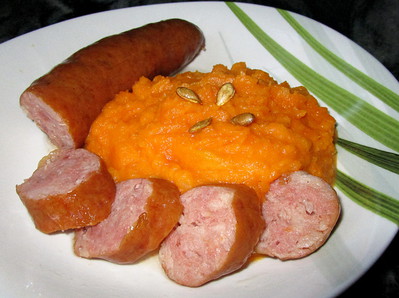 Saucisse de Montbliard et cras de Butternut -- 04/03/15