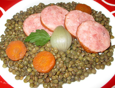 Saucisse de Morteau aux Lentilles vertes -- 15/03/14