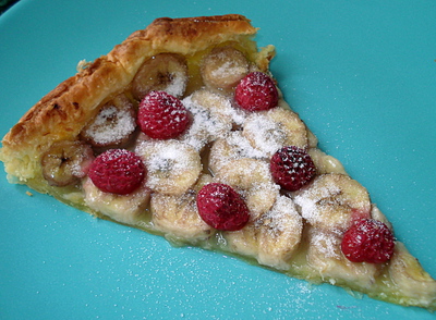 Tarte fine aux Bananes et Framboises -- 28/09/13