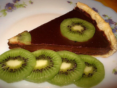 Tarte au Chocolat et Kiwis -- 11/01/11