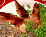 Aiguillettes de Canard aux Morilles et petits Pois -- 11/10/12