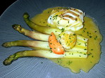 Asperges et fruits de mer, sauce Hollandaise -- 18/03/17