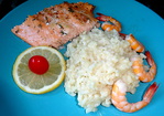 Filet de Saumon cuit au four et Crevettes -- 11/09/20