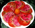 Salade de Tomate et Radis Pamplemousse -- 17/11/15