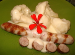 Saucisse de Lapin et Chou-fleur bchamel -- 06/09/13