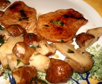 Mdaillons de Filet de Veau aux Cpes -- 16/10/12